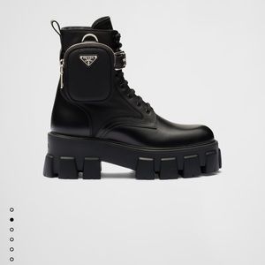Prada Monolith leather boots
